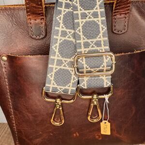 Grey Neutral Crossbody Strap Grey Purse Strap Guitar Bag Strap NEW! FAST SHIP